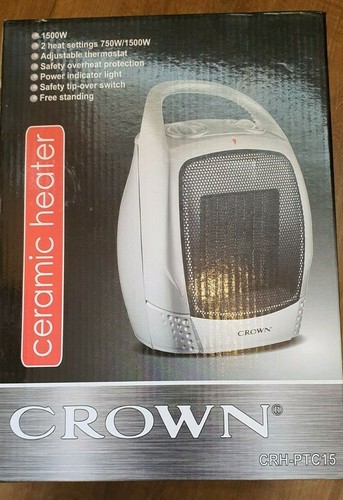 Crown 1500w ptc ceramic - crown, fan