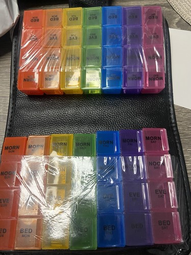Weekly travel pill organizer - organizer,