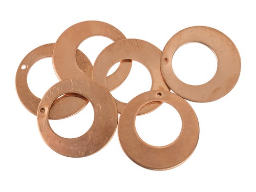 Copper blanks round drop - copper,