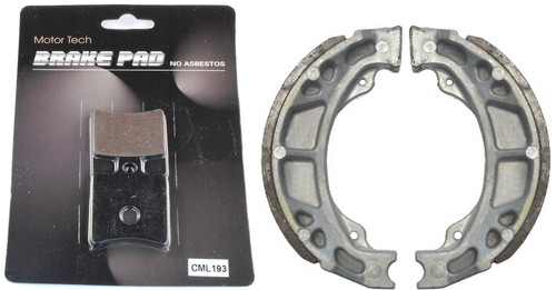 Front brake pads rear shoes - brake,