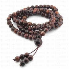 Red tigers eye 108 mala - mala, prayer
