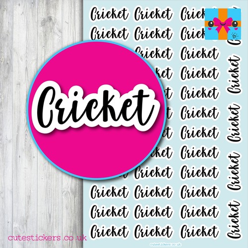 Cricket reminder planner - cricket,