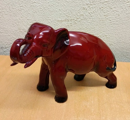 Royal doulton flambe elephant - royal,