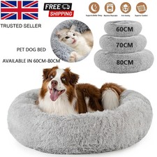 Dog Bed Donut Soft Large Plush Cat Beds For Calming Pet Anti Anxiety Washable xl