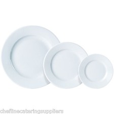 6x Porcelite Wide Rim Dessert