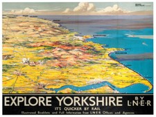 Vintage Explore Yorkshire by
