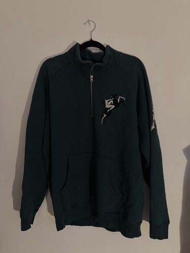 Parra quarter zip sweatshirt - parra,