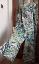 OOAK Handmade floral Oversized Wide Leg Dungarees Jumpsuit Size 18 20 22 boho