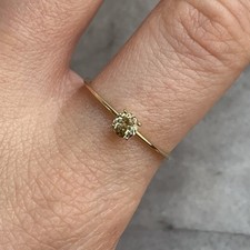 Pale Green Spinel Solitaire