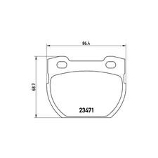 BREMBO P 44 006 Brake Pads Set