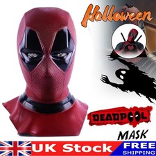 Deadpool 3 Helmet Latex Mask Cosplay Unisex Halloween Full Face Mask Party Props
