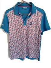 Bunker Mentality Paisley Short Sleeve Golf Polo Shirt Mens M