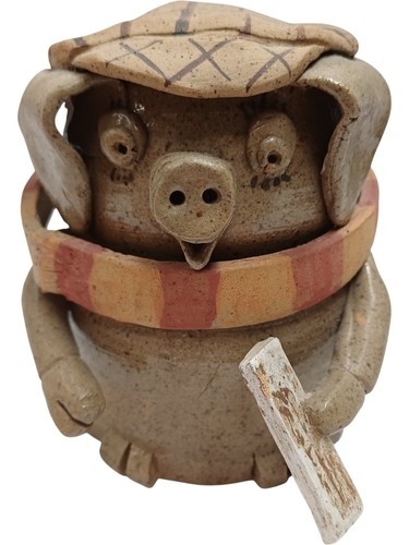 Handcrafted ceramic pig - handcrafted,