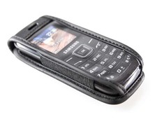 caseroxx Leather-Case with belt clip for Samsung GT E-1200 Keystone 2 in black m