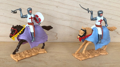 Timpo mounted crusaders - mounted, crusaders-