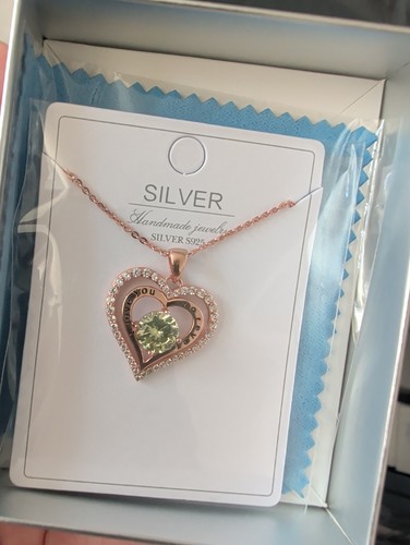 August birthstone pendant - august,