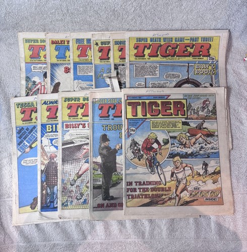 12x tiger comics 1984 - tiger, dated