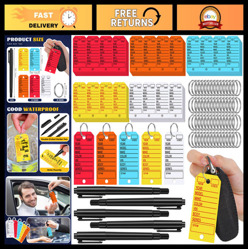 1000 pcs car key tags - pcs,