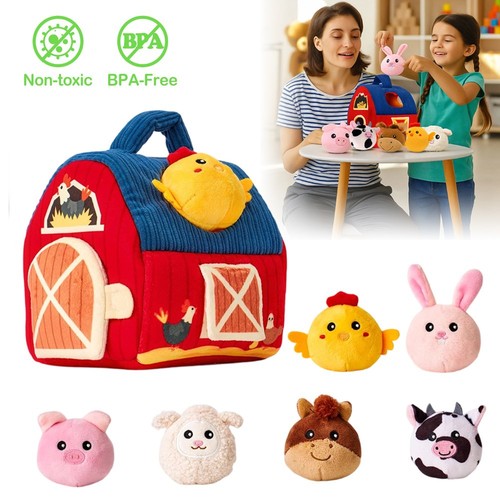 Barn with stuffed - with, animals