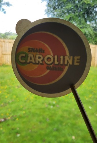 Radio caroline window sticker - radio,