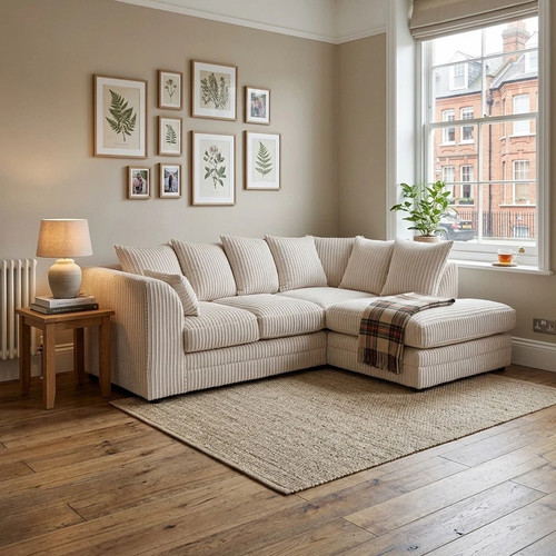 Seater cream corner r sofa - l/r,