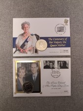 Royal Commemorative First Day Covers Queen Mother Prince Edward Five Pound Coins