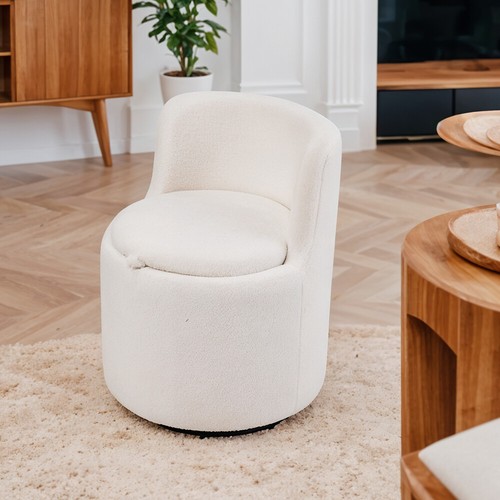 Swivel chair upholstered teddy - chair,