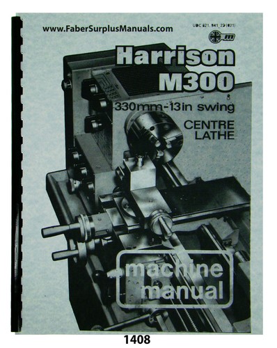 Harrison m300 lathe - harrison,