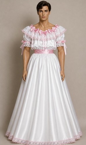 Adult baby sissy - sissy, white