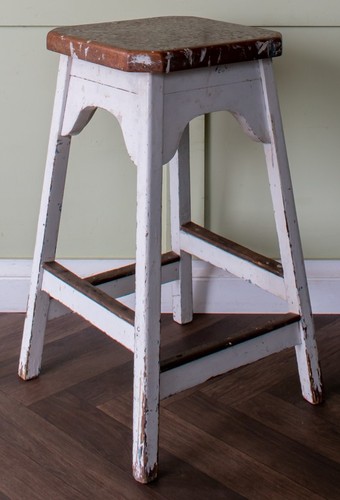 Vintage painted cork - vintage, stool
