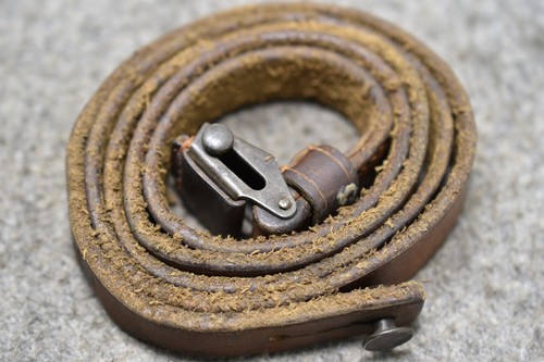 German leather rifle sling - german,