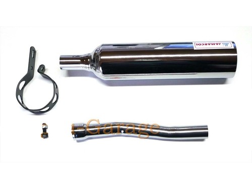 Chrome exhaust with clamp and
