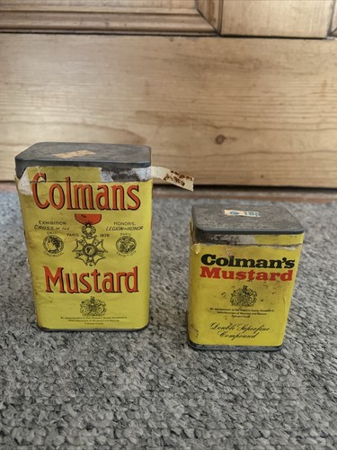 Vintage coleman tins - tins,