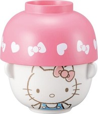 Sanrio Hello Kitty Soup Bowl and Rice Bowl Tableware Set Mini SAN4213-1