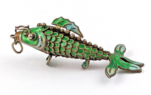 Articulated chinese silver koi - articulated,