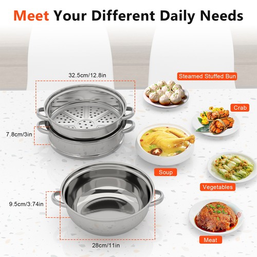 Tier 28cm steamer stainless - 3,