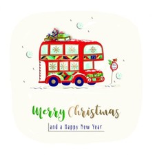 London Red Bus Christmas & New