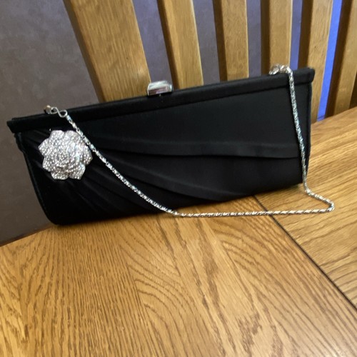 Brand new small black satin - brand,