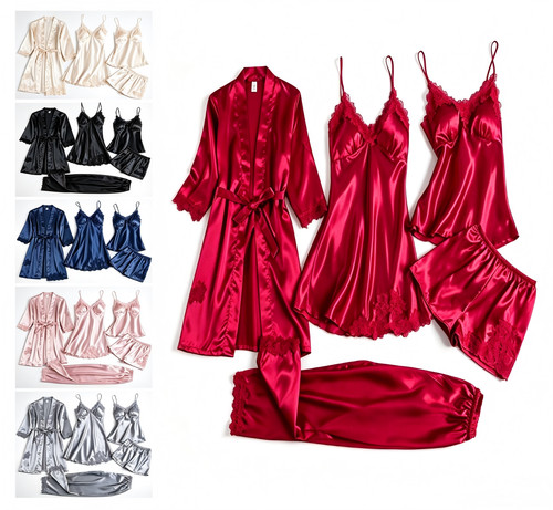 Piece set satin - 5-piece, of