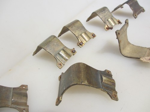 Antique brass box mounts - brass,