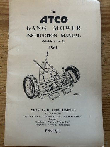 Atco model 2 gang - gang, mower