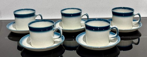 Wedgwood blue pacific tea cups - blue,