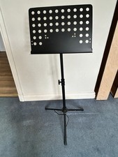 Tiger Collapsible Black Metal Orchestral Music Stand Large Portable Adjustable