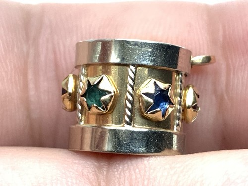 14k yellow gold multi gems - 14k,