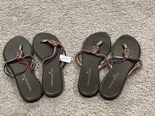 Brown Thong Sandals Slides