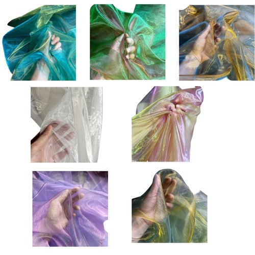 Metallic gradient color tulle - metallic,