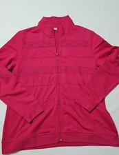 Ladies Top Damart Size L Zip