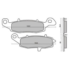 FRONT BRAKE PADS KAWASAKI VN