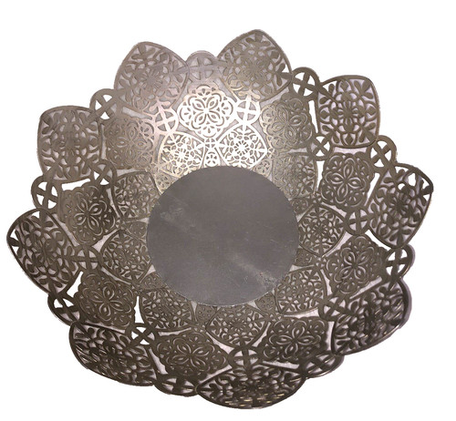 Silver potpourri bowl - silver,