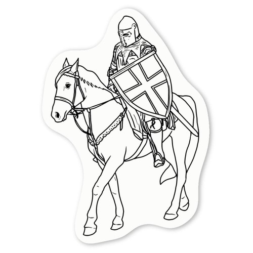 Mounted knight decal - knight',